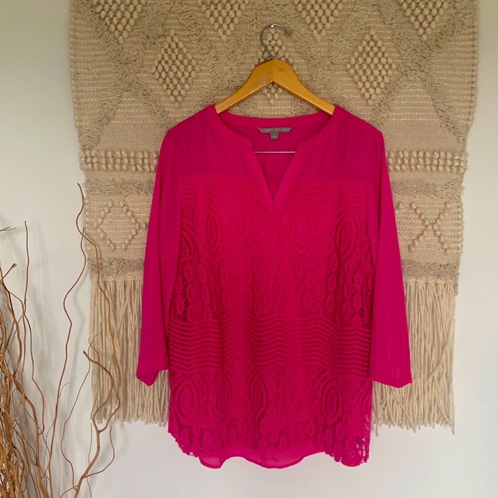 Valerie Stevens fushia tunic